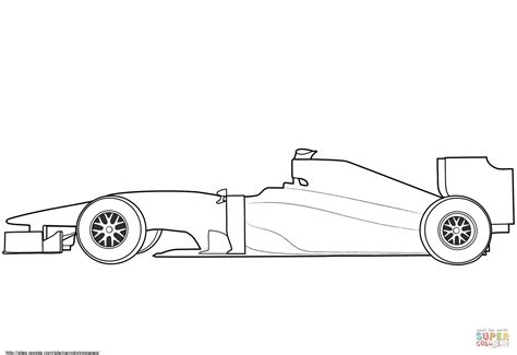 The marvellous Blank Formula 1 Race Car Coloring Page | Free Printable ...