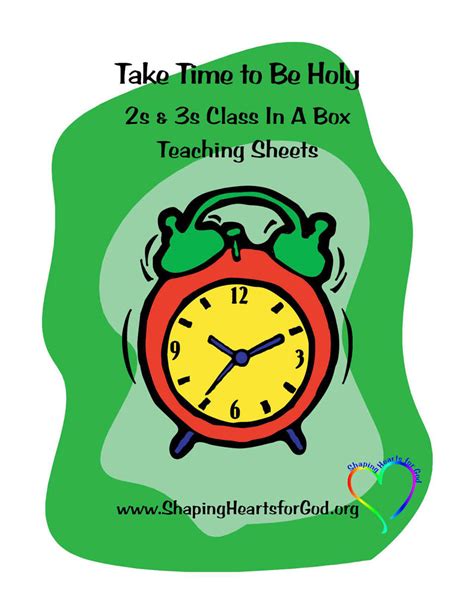 Take Time To Be Holy Teaching Sheets - Leviticus and Numbers — One Stone Biblical Resources