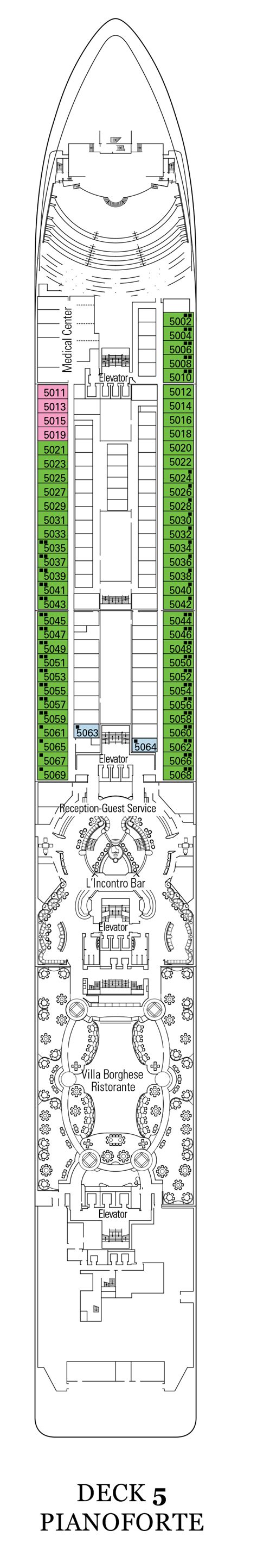 MSC Orchestra Deck Plans | CruiseInd