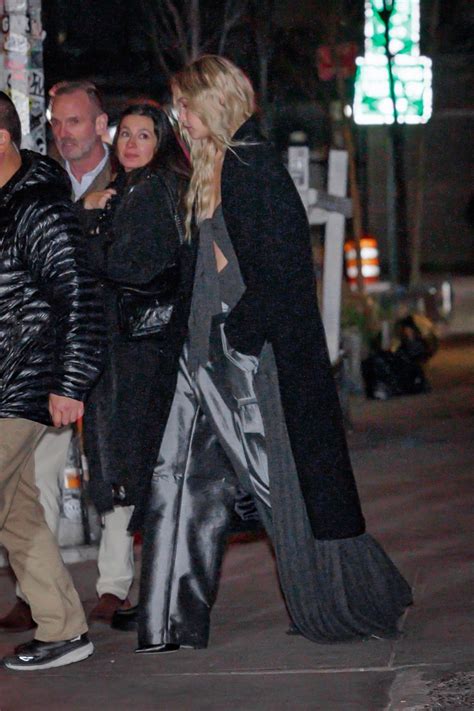 Gigi Hadid - Leaving Taylor Swift's Birthday Party in NYC 12/13/2023 ...