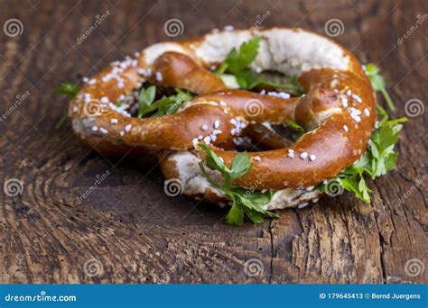 Bavarian pretzel stock image. Image of brown, party - 179645413