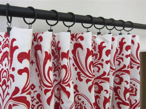 red damask curtain | Damask print, Curtain patterns, Red damask