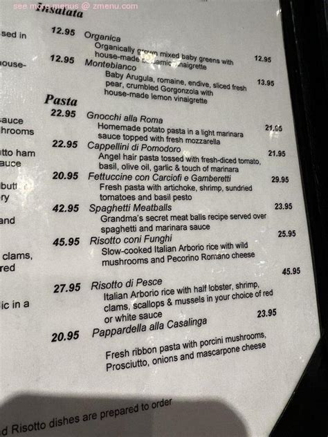 Online Menu of La Nonna Restaurant, New York, New York, 10013 - Zmenu