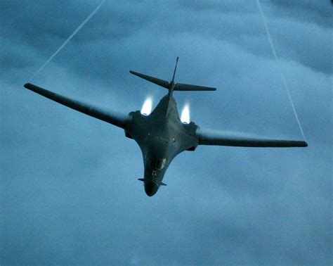 U.S. Air Force B-1B Bomber Escorted by Israeli F-15s in Middle Eastern ...