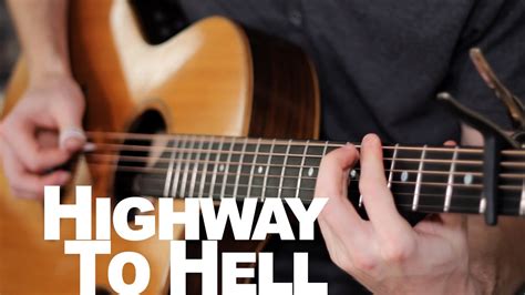 Highway To Hell by ACDC | Acoustic Fingerstyle Guitar - YouTube