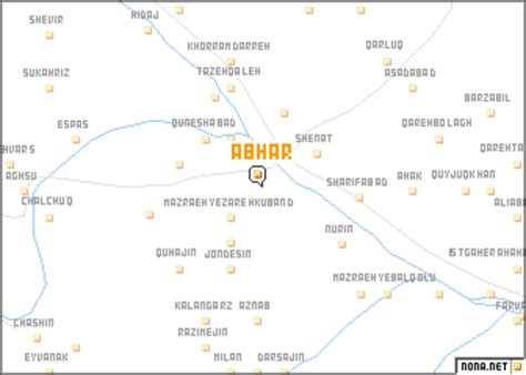 Abhar (Iran) map - nona.net