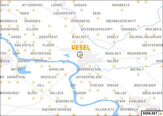 Wesel (Germany) map - nona.net