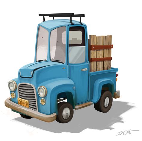 Small Truck Cartoon - ClipArt Best