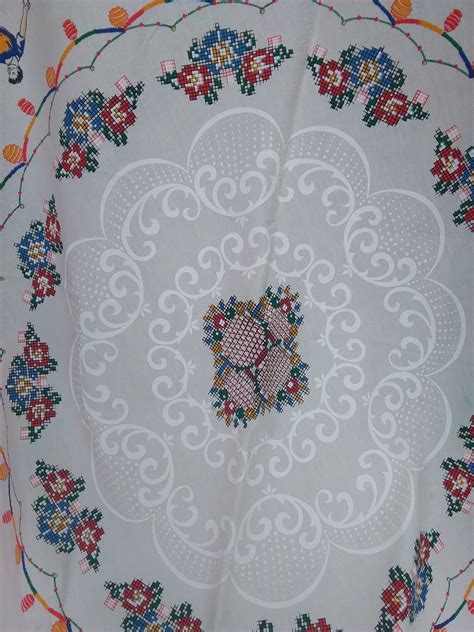 Vintage Portugal Round Tabe Linens Kitchen & Dining Tablecloth - Etsy