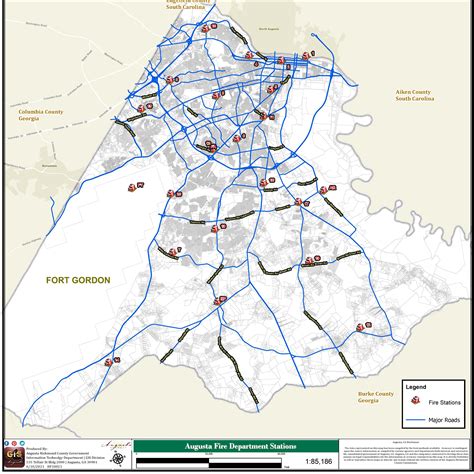 Augusta, GA Zip Code Map Premium MarketMAPS, 43% OFF