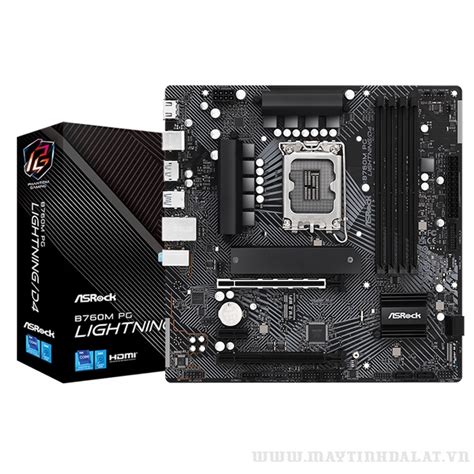 Mainboard D ASROCK B760M PG LIGHTNING/D4 | LGA1700 giá rẻ | Vũ Trang Computer