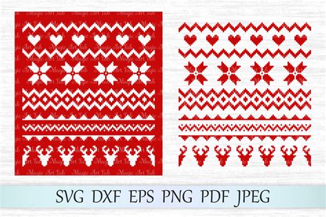 Sweater pattern svg, Christmas pattern svg, Christmas sweater svg By MagicArtLab | TheHungryJPEG