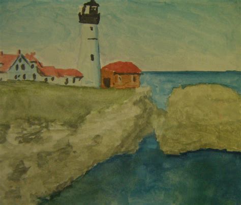 Seascape with Lighthouse. by HaanaArt on DeviantArt