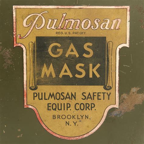 Original U.S. WWII Era Pulmosan Gas Mask Tin - Brooklyn NY – International Military Antiques