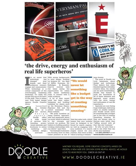 See us in the Cork News today! - Doodle Creative