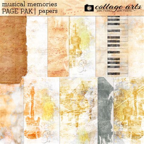 Musical Memories Page Pak | Digital Art