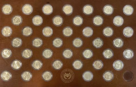 Lot - Danbury Mint U.S. Presidential $1 Coin Collection