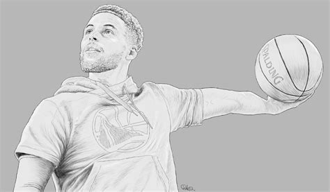 Stephen Curry Shooting Drawing