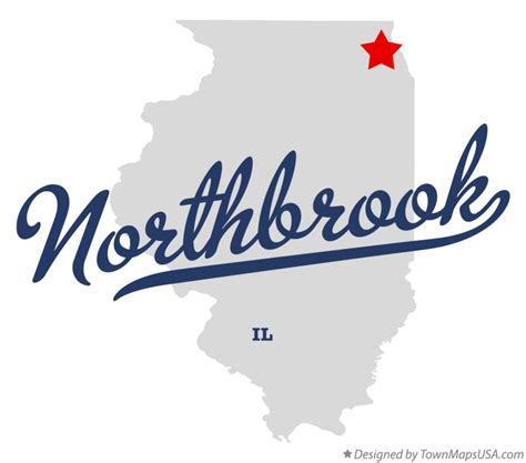 Map of Northbrook, IL, Illinois