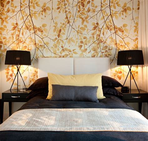 Cool Leaf Pattern Wallpaper | Wallpaper design for bedroom, Wallpaper ...