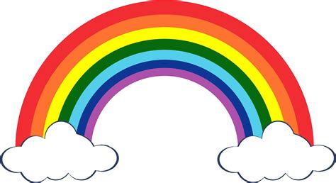 How To Draw A Rainbow - Rainbow Clip Art Transparent - Png Download - Full Size Clipart ...