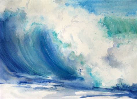 Arlene G. Woo's Images: It's Big! Seascape Watercolor by Hawaii Artist