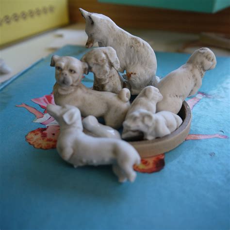 Miniature porcelain animal figurines ready for by annaelizalee