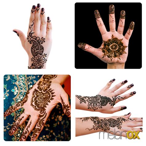 Gambar Henna Simple Dan Mudah Ditiru Di Telapak Tangan Henna Telapak Tangan Simple Gambar Henna ...