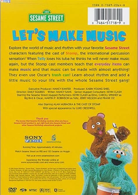 Sesame Street: Let's Make Music (DVD 2000) | DVD Empire