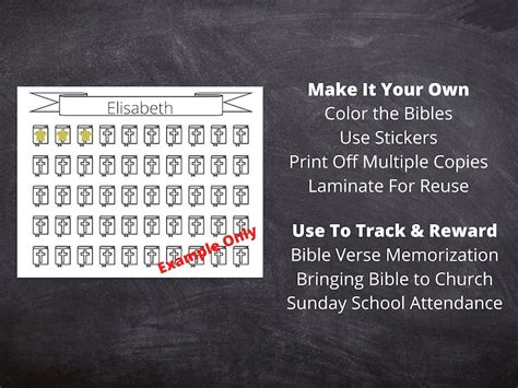 Bible Memory Verse Chart Printable Bible Memory Chart - Etsy Canada