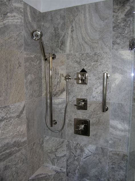 Silver Travertine Tiles - Modern - Bathroom - tampa - by Travertine Warehouse