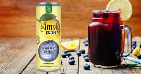 Simply Spiked Lemonade Hard Seltzer Blueberry Lemonade