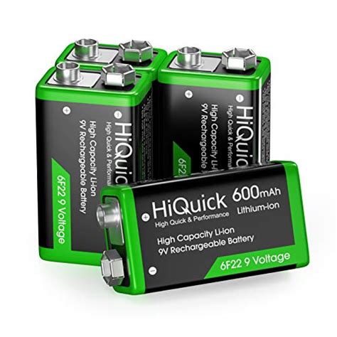 9 Volt Rechargeable Batteries for Smoke Alarm Detectors Best Energy ...