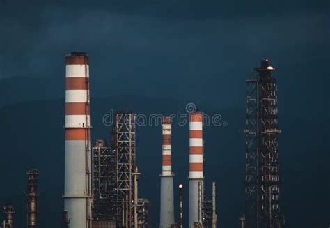 Refinery in Izmit port stock photo. Image of architecture - 235671884