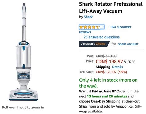 Amazon Canada Deals Of The Day: Save 32% on Shark IONFlex DuoClean Cordless Ultra-Light Vacuum ...