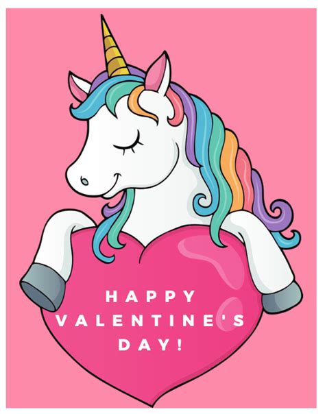 8 FREE Valentine's Day Printable Cards: Unicorns, Dino, Monsters + More