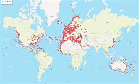 Latest Global AIS Coverage map – Pocket Mariner