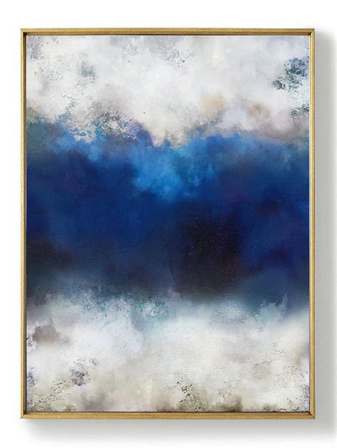 Original Cloud Abstract Painting,Large Cloud Abstract Landscape Painting,Large Wall Canvas ...