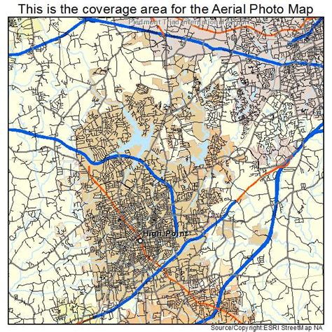 Aerial Photography Map of High Point, NC North Carolina