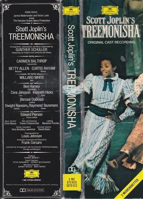 Treemonisha (Opera In Three Acts, Words And Music By Scott Joplin) (1976, Box, Cassette) | Discogs