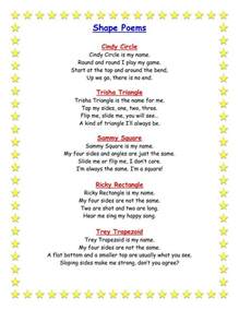 Geometry Shape Poems for Preschool