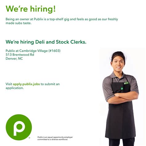 Publix Careers - We’re hiring in the Deli and Grocery...