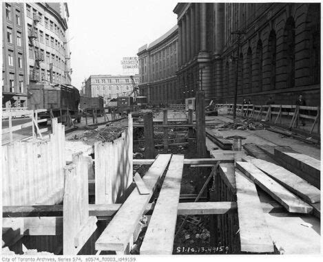 Vintage Photographs from the Construction of the Toronto Subway