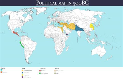 Map Of The World 500 Bc - Map Of Western Hemisphere