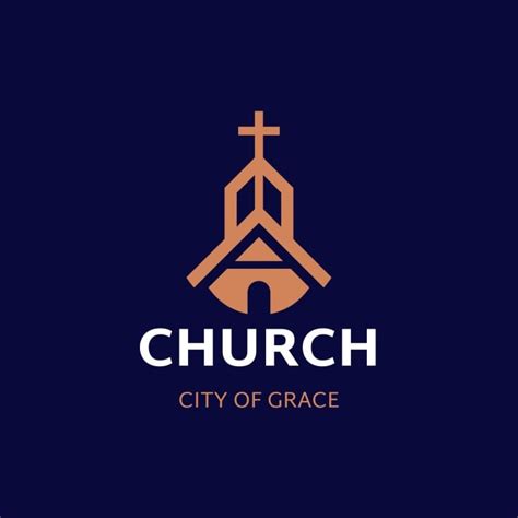 Free Duotone City of grace Church Logo template to edit