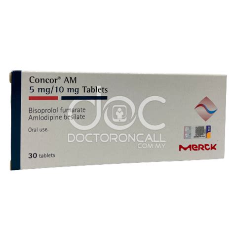 Buy Concor Am 5/10mg Tablet 30s- Uses, Dosage, Side Effects, Instructions - DoctorOnCall