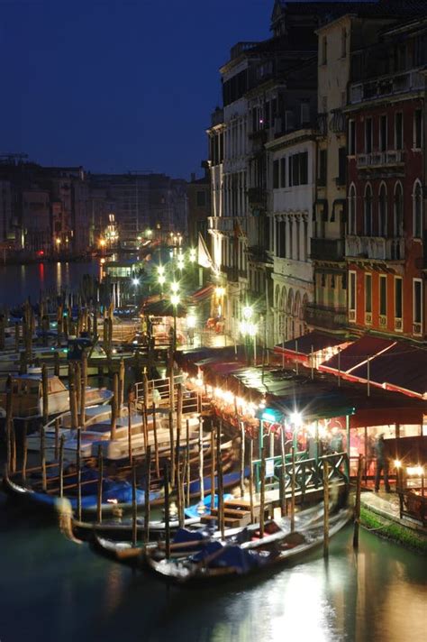 Venice night life ,Italy stock photo. Image of building - 20192090