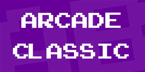 Arcade Classic Font FREE Download & Similar Fonts | FontGet