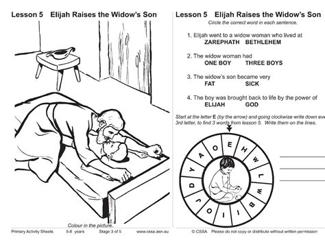 Elijah Raises the Widow’s Son (CSSA Primary Stage 3 Lesson 5) – Magnify Him Together