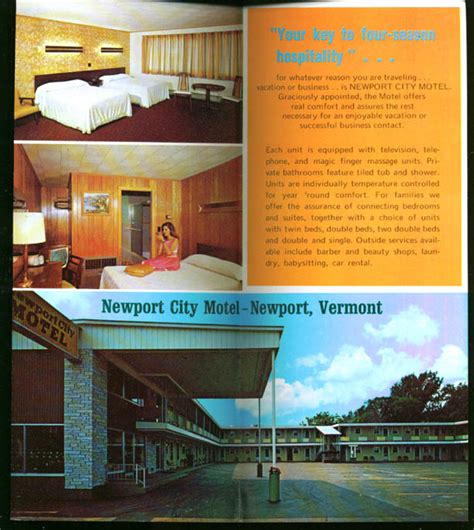 Newport City Motel Newport VT folder 1975